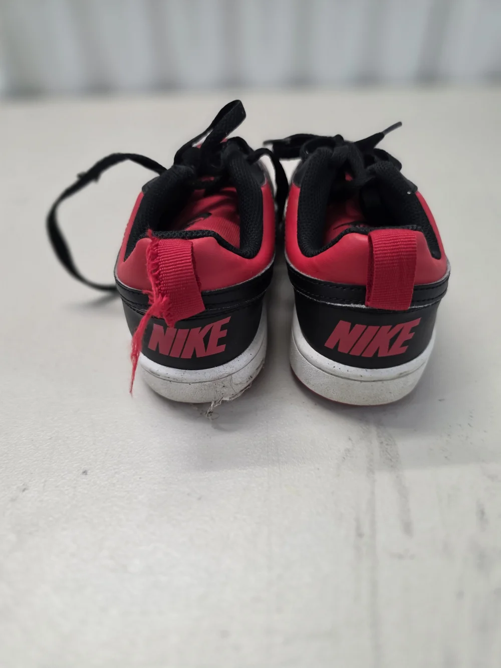 Nike Court Borough Low Recraft Shoes Youth 4Y Red Black Basketball DV5456-600